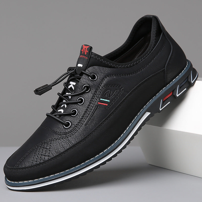 👞 50% RABATT NU! ✨ Herr Klassiska och Stiliga Läderskor – Tidlös Design, Premiumkvalitet & Bekväm Passform – Från Styrelserum till Bar 🏛️