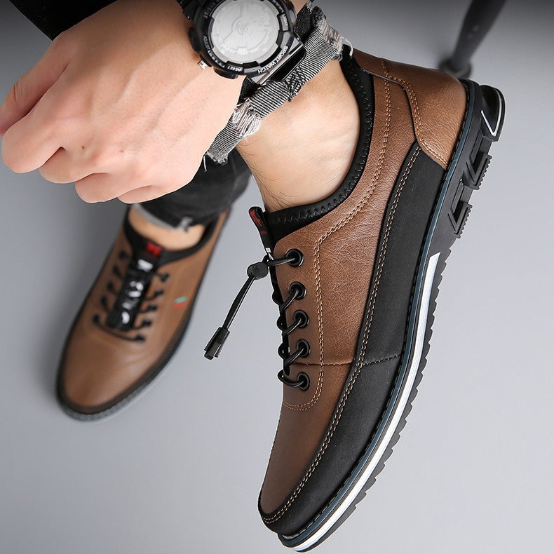 👞 50% RABATT NU! ✨ Herr Klassiska och Stiliga Läderskor – Tidlös Design, Premiumkvalitet & Bekväm Passform – Från Styrelserum till Bar 🏛️