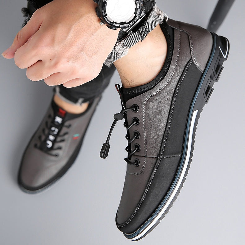 👞 50% RABATT NU! ✨ Herr Klassiska och Stiliga Läderskor – Tidlös Design, Premiumkvalitet & Bekväm Passform – Från Styrelserum till Bar 🏛️