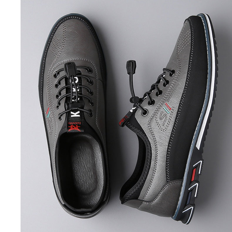👞 50% RABATT NU! ✨ Herr Klassiska och Stiliga Läderskor – Tidlös Design, Premiumkvalitet & Bekväm Passform – Från Styrelserum till Bar 🏛️