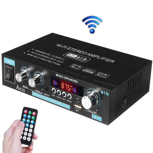 🔥50% RABATT! 🔥2-kanals 600 W mini-hifi-förstärkare med digital Bluetooth-ljud och FM-radio