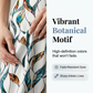 🌿👚👖 50 % RABATT på set med topp med knytband i sidan och mönstrade byxor för damer ✨ – Mjuk och andningsbar materialblandning, justerbar midja som framhäver figuren och botaniskt mönster