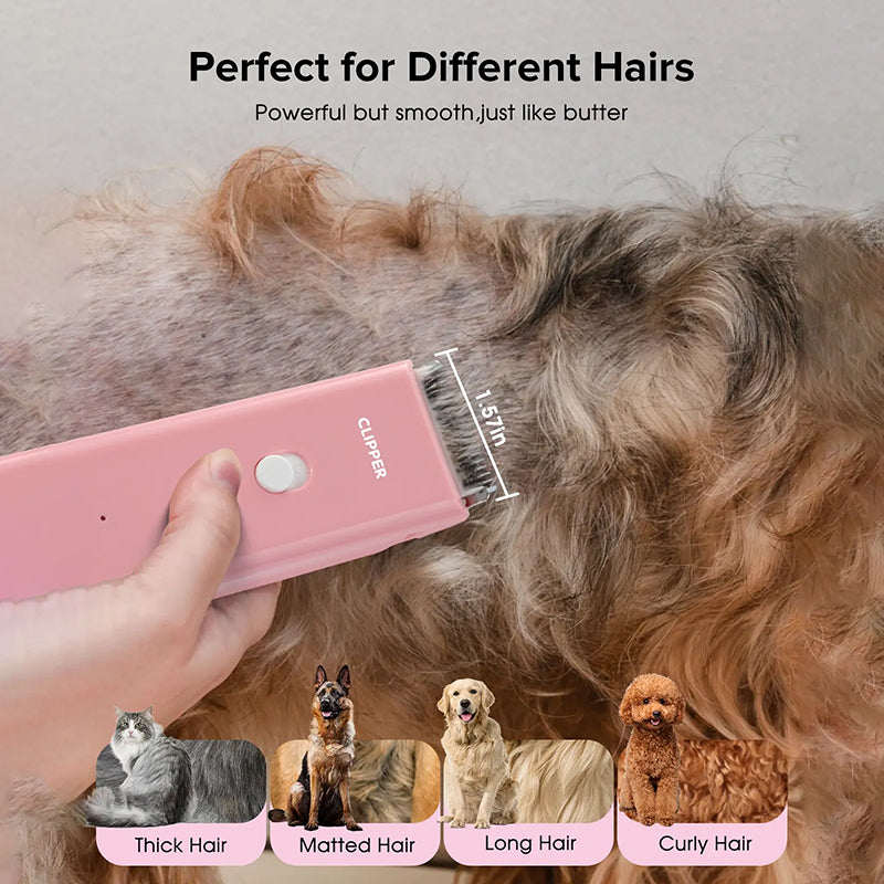 🐾 50 % RABATT NU! ✂️ Tyst & sladdlös djurklippare – IPX7 vattentät, keramiskt blad & 90 min driftstid – perfekt för hund, katt & pälsvård hemma 🛁