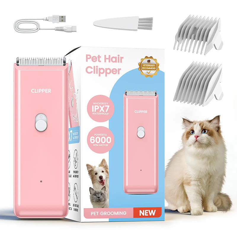 🐾 50 % RABATT NU! ✂️ Tyst & sladdlös djurklippare – IPX7 vattentät, keramiskt blad & 90 min driftstid – perfekt för hund, katt & pälsvård hemma 🛁