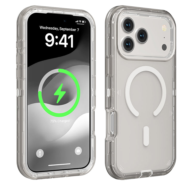 🛡️ TIDSBegräNSAT ERBJUDANDE: 50% RABATT! 🔋 Stötsäkert Genomskinligt Magnetiskt Mobilskal med Kraftfullt Magnetlås – Gulningsfritt, 360° Skydd, Svalt Passform ✨