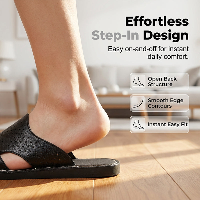 ✨ 50% RABATT NU!🔥 Men's Closed-Toe Artificial Leather Slippers