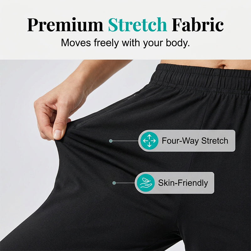 👖 50% RABATT NU! 💐 Dambyxor med snabbtorkande och stretchiga capribyxor – Ultrastretchiga, svettavvisande och smal passform för dagligt bruk ☀️