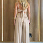 👗 50% RABATT NU!✨Sleeveless Cutout Wide-Leg Jumpsuit with Back Tie