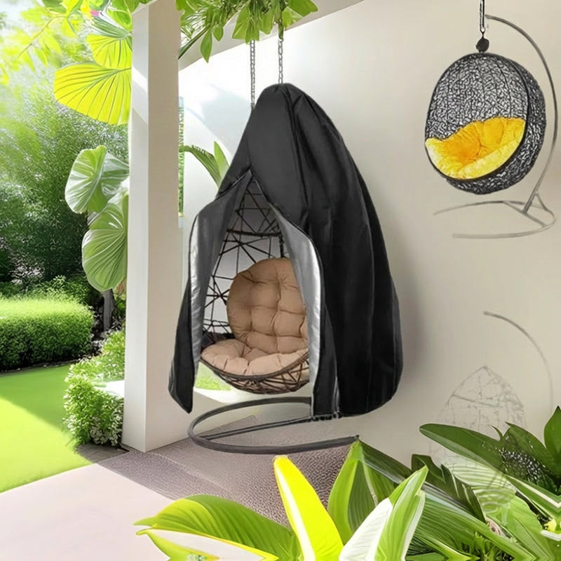 ⏰🔥BEGRÄNSAD TID: 50 % RABATT! 🪑 Slitstarkt, vattentätt överdrag till hängande äggstol – UV-beständigt, hållbart oxfordtyg och enkel montering med dragkedja ☀️✨