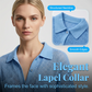 🔥 50% RABATT (HALVA PRISET) 🧶 Kortärmad Stickad Tröja med Knappar för Damer + Gratis Halsband!