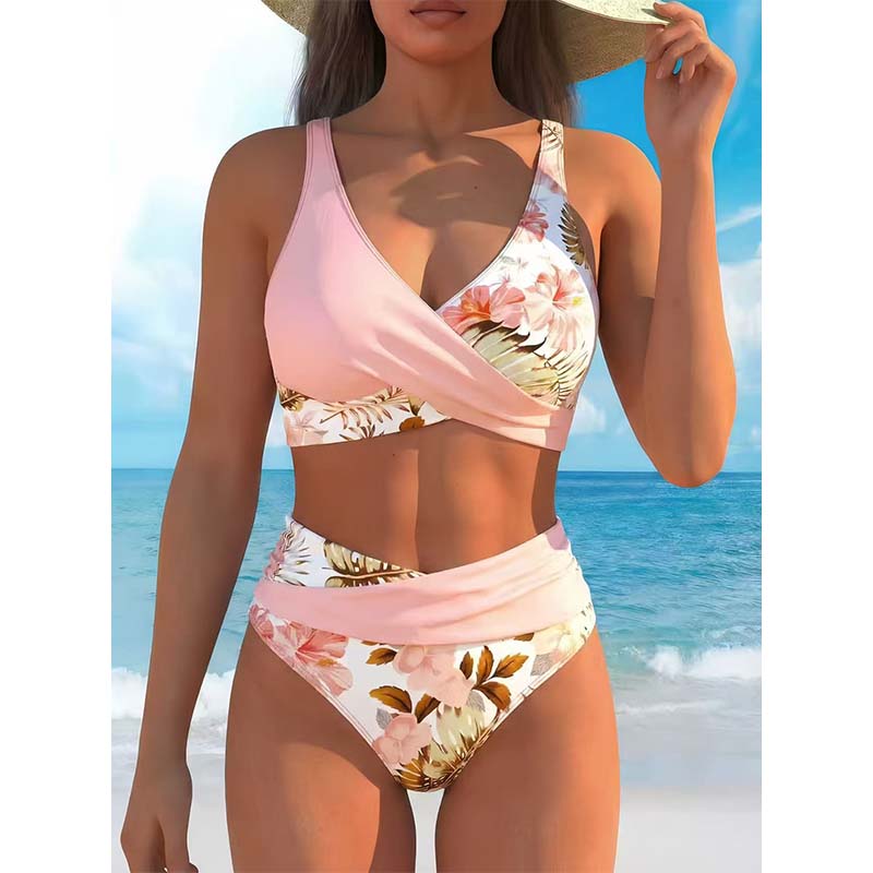 🔥👙 50% RABATT! Bikini med hög midja och tryck – skulptera dina kurvor och visa upp din charm i sommar ☀️