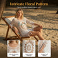 👙 50% RABATT NU! 🌊 Boho Virkad Strandklänning med Tofsar – Luftig, flödande & bohemisk chic – perfekt vid poolen, stranden eller på sommarsemester – justerbar passform 🧶