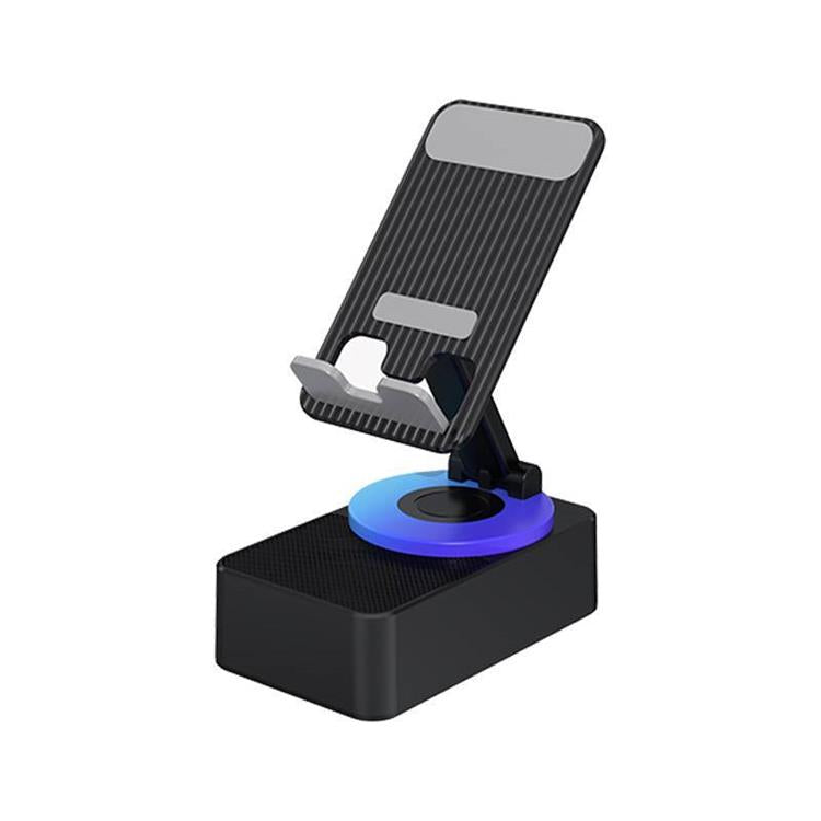🔊 Mobilhållare med Bluetooth-högtalare – kraftfullt ljud, inbyggd mikrofon & perfekt för videosamtal, musik & GPS, justerbar vinkel ⚡