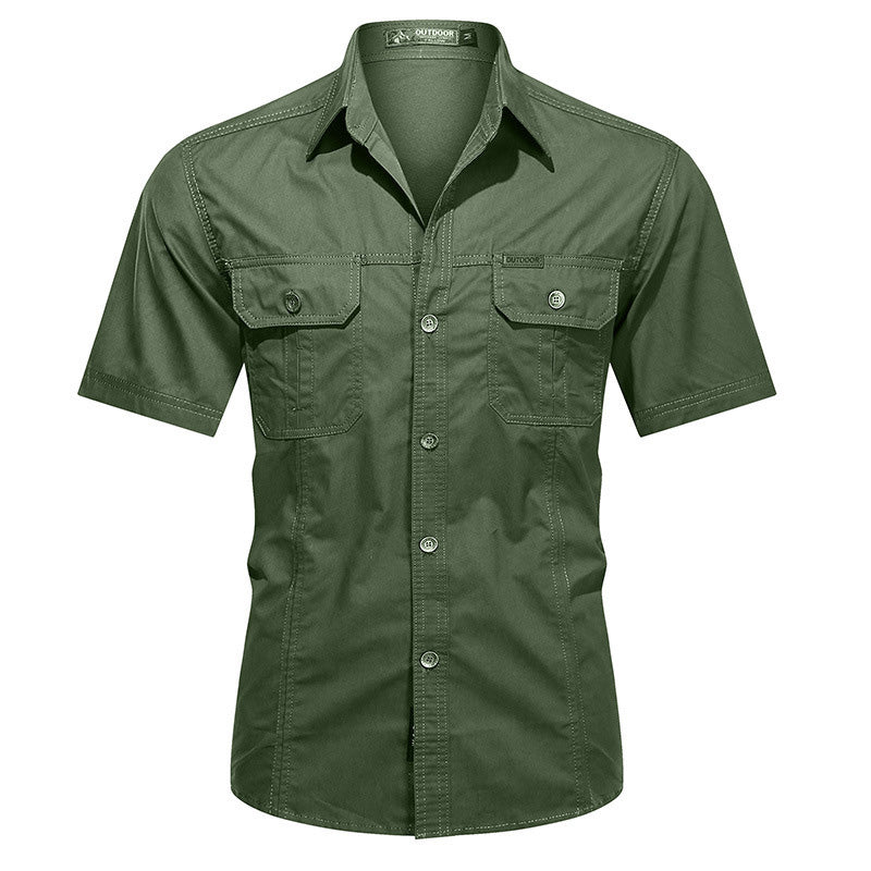 👕 50 % RABATT NU!🔥Taktisk kortärmad skjorta för män