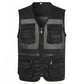 📸Uppgraderad version🎣Multifunktionell herrväst med över 10 fickor – Lätt fiske- och fotoväst i is-silke | V-ringning, andas och torkar snabbt
