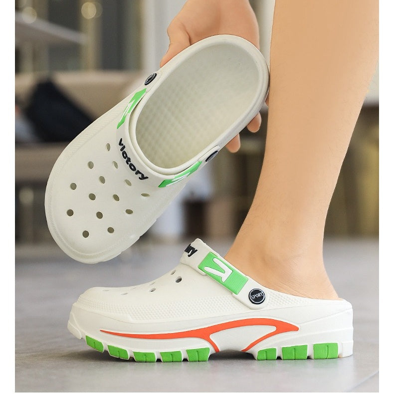 👣 BEGRÄNSAD TID: 50 % RABATT! ✨ Andningsbara slip-on-sandaler för män – 2-i-1, lätta, halkfria 🌊