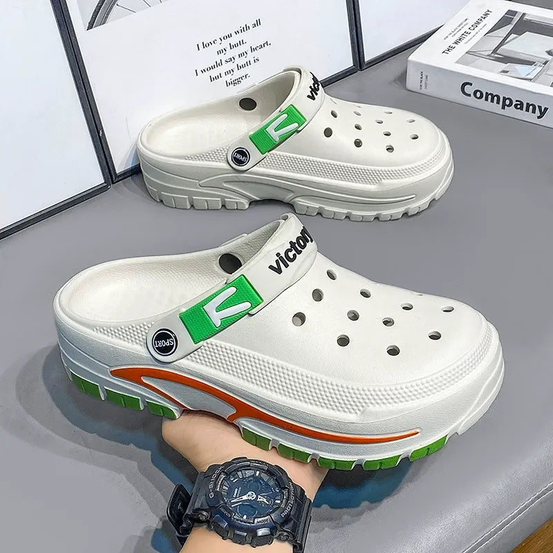 👣 BEGRÄNSAD TID: 50 % RABATT! ✨ Andningsbara slip-on-sandaler för män – 2-i-1, lätta, halkfria 🌊