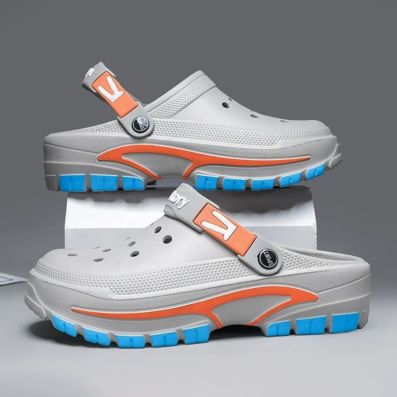 👣 BEGRÄNSAD TID: 50 % RABATT! ✨ Andningsbara slip-on-sandaler för män – 2-i-1, lätta, halkfria 🌊