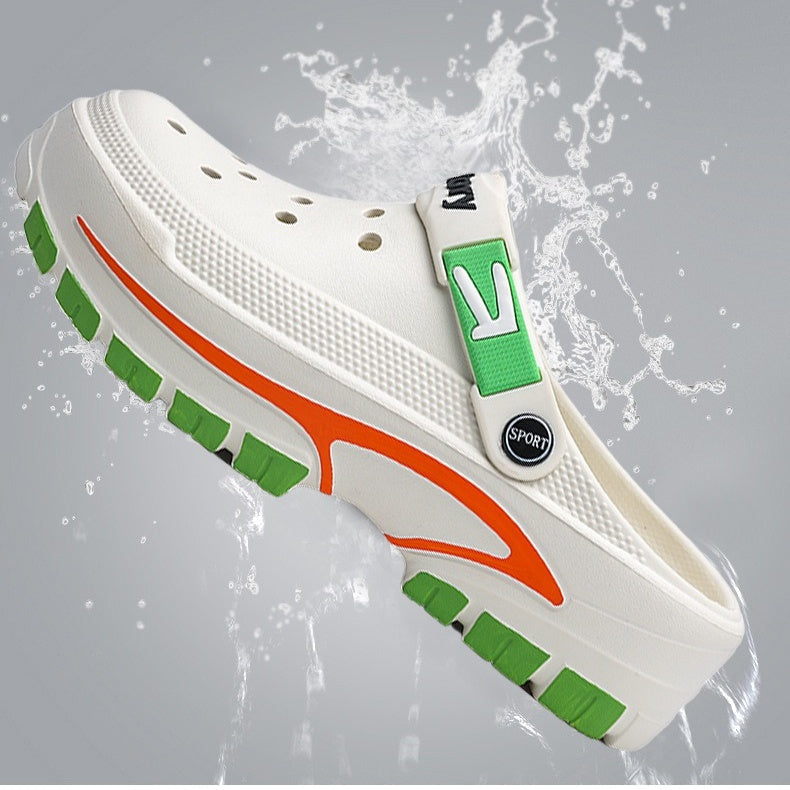 👣 BEGRÄNSAD TID: 50 % RABATT! ✨ Andningsbara slip-on-sandaler för män – 2-i-1, lätta, halkfria 🌊