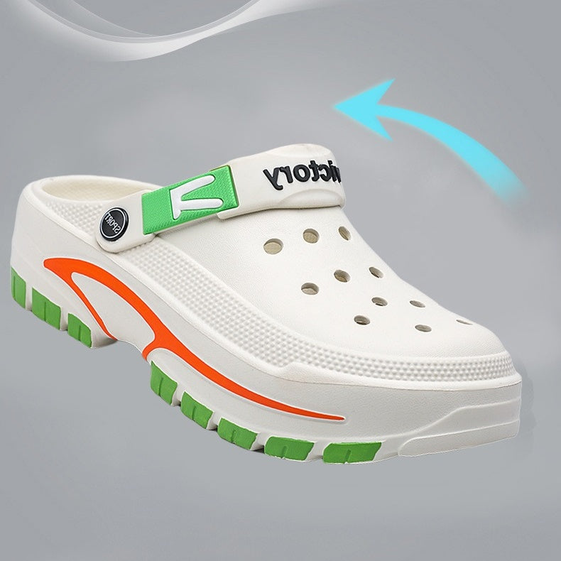 👣 BEGRÄNSAD TID: 50 % RABATT! ✨ Andningsbara slip-on-sandaler för män – 2-i-1, lätta, halkfria 🌊