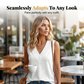 👕 Ledigt linne med V-ringning – ärmlös & andningsbar i bomullsblandning – elegant lagdelt krage för vardag och sommar 🌸