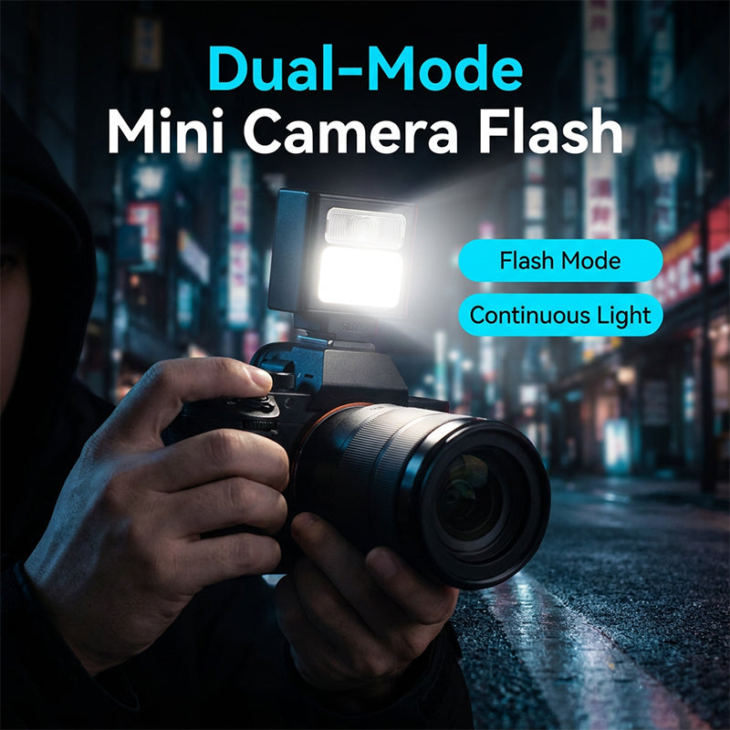 📸 50% RABATT NU!💡 Fickformat uppladdningsbar kamerablixt – Kompakt & Kraftfull – Fotografi Essential 🔋