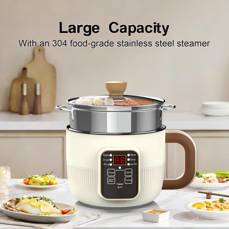【⏰Begränsat antal – 50% rabatt + fri frakt】Multifunktionell smart elektrisk gryta 🍲 En gryta, alla funktioner – laga allt från grytor till hotpot ✨