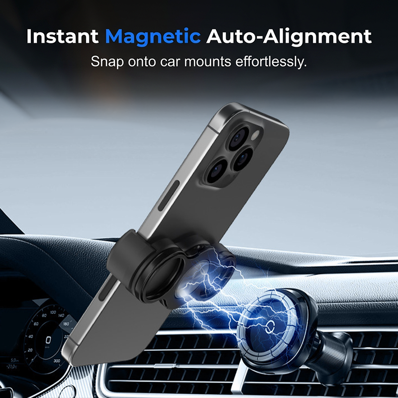 📢📢50 % RABATT !! ⏰Multifunktionellt magnetiskt mobilgrepp och stativ med 4 ringar