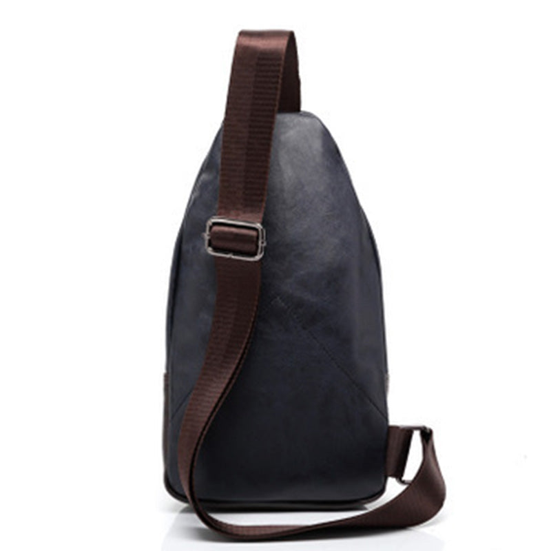 🎒 50% RABATT NU! 🧳 Herr PU Läder Chest Bag – Lättvikt, Organiserad & 3-i-1 Stil – Bär Som Bröstväska, Axelväska Eller Handväska 🔥
