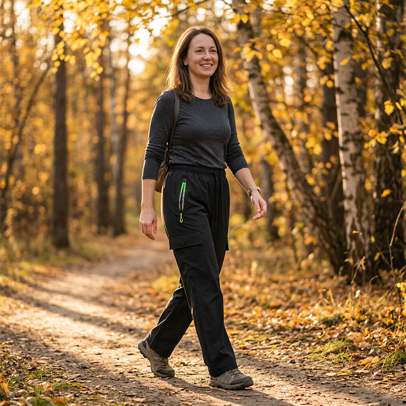 👖 BEGRÄNSAD TID: 50 % RABATT! 💥 Vintage-cargobyxor för dam med fickor – lös passform, andningsbara, justerbar midja ✨