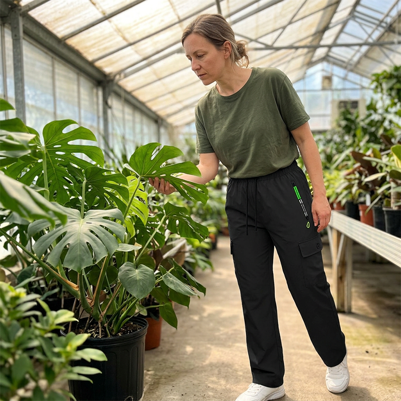 👖 BEGRÄNSAD TID: 50 % RABATT! 💥 Vintage-cargobyxor för dam med fickor – lös passform, andningsbara, justerbar midja ✨