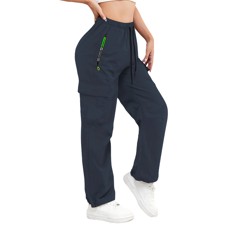 👖 BEGRÄNSAD TID: 50 % RABATT! 💥 Vintage-cargobyxor för dam med fickor – lös passform, andningsbara, justerbar midja ✨