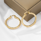 🎁Nye varer – 50 % rabatt💥Elegante, vridde hoop-øreringer for kvinner