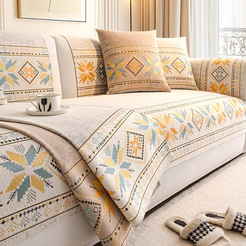 🛋️ 50 % RABATT NU! 🌸 Chenille-soffskydd med bohomönster – stilrent, mjukt & enkelt att hålla rent, förvandla din soffa på sekunder, perfekt för vardagsrum & sovrum 🏡