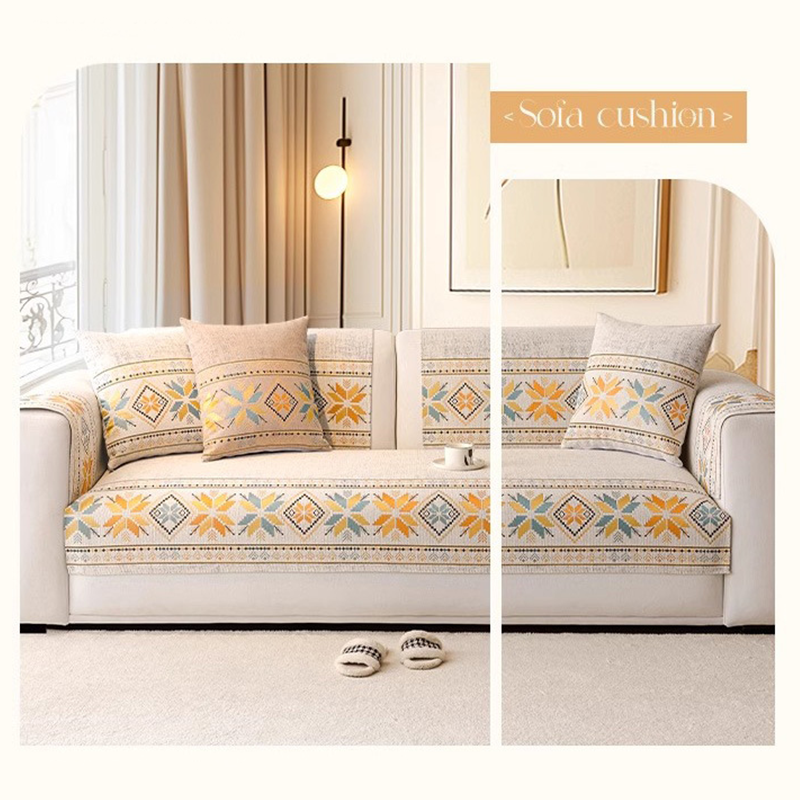 🛋️ 50 % RABATT NU! 🌸 Chenille-soffskydd med bohomönster – stilrent, mjukt & enkelt att hålla rent, förvandla din soffa på sekunder, perfekt för vardagsrum & sovrum 🏡