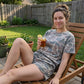 Set med topp och shorts i kamouflage i stora storlekar 🌿 Ledig passform, mjukt tyg – enkelt, snyggt & redo för äventyr ✨