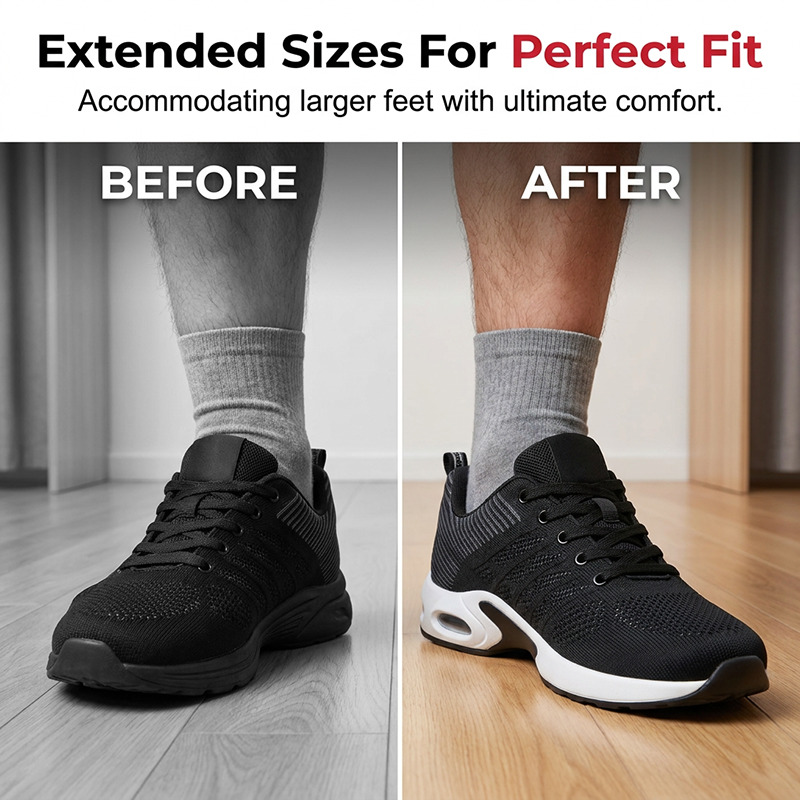 👟 50 % RABATT! 💨 Herr träningsskor – mesh-överdel, lätt stötdämpning & perfekta för löprundan, promenaden eller jobbet, svala & bekväma året om 🏃‍♂️