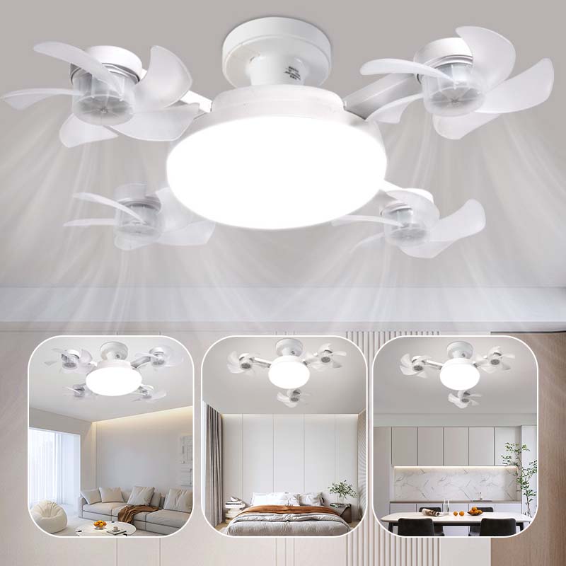 🌀50% RABATT NU! 💡 Takfläkt med E27-fattning – Tyst 2-i-1 LED-fläkt med Fjärrkontroll – Svalka & Ljus i Ett 🏠