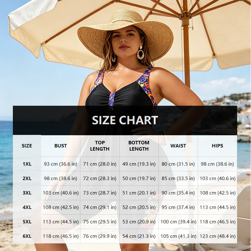 👙 50% RABATT! 🌊 Flödande tankini-baddräkt för kvinnor med shorts – Bekväm passform & snabbtorkande – Perfekt för strand, pool eller semester – stilren och praktisk ☀️✨