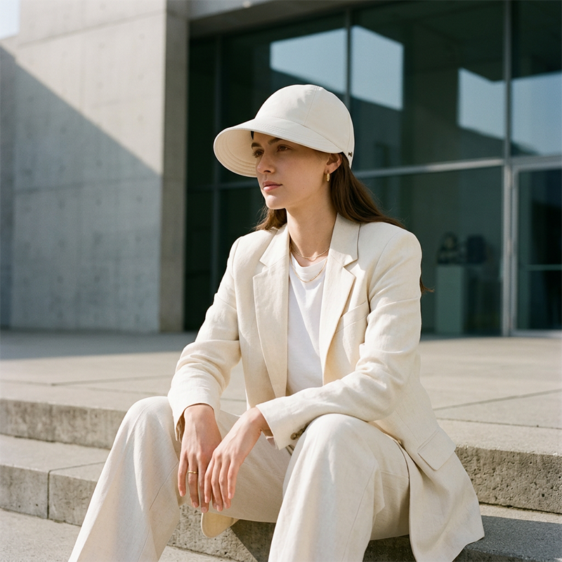 👒 Andningsbar Solhatt med Hästsvansöppning – UPF 50+ Skydd, Justerbart Band & Strukturbevarande Design 🏖️