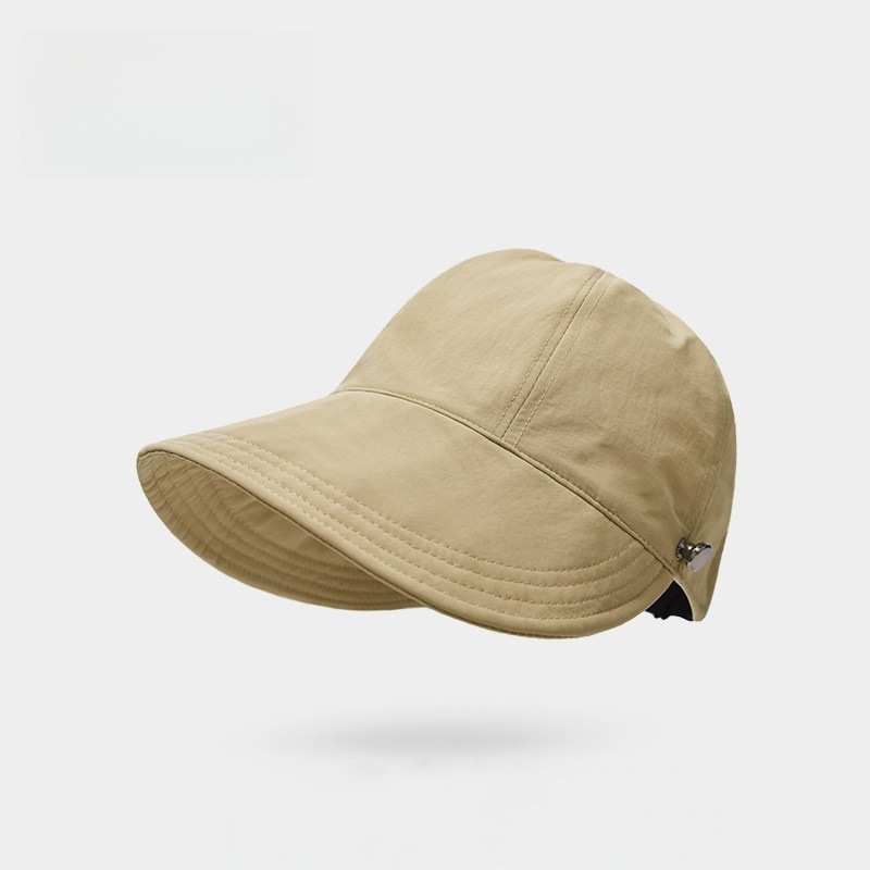 👒 Andningsbar Solhatt med Hästsvansöppning – UPF 50+ Skydd, Justerbart Band & Strukturbevarande Design 🏖️