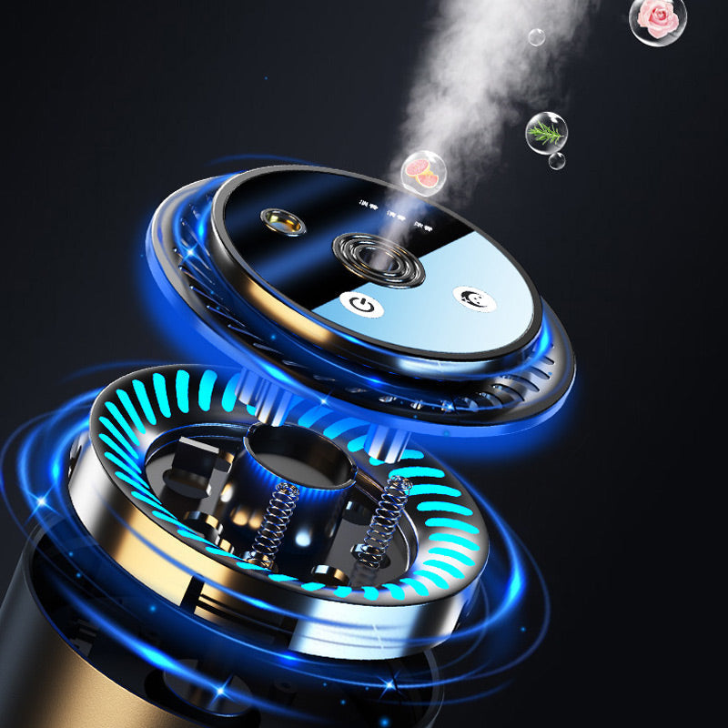 💡 50% OFF NOW !Smart Car Aroma Diffuser with Star Projector | Ultrasonic Humidifier & Ambient Light | Air Purifier & Deodorizer for Vehicle Interior
