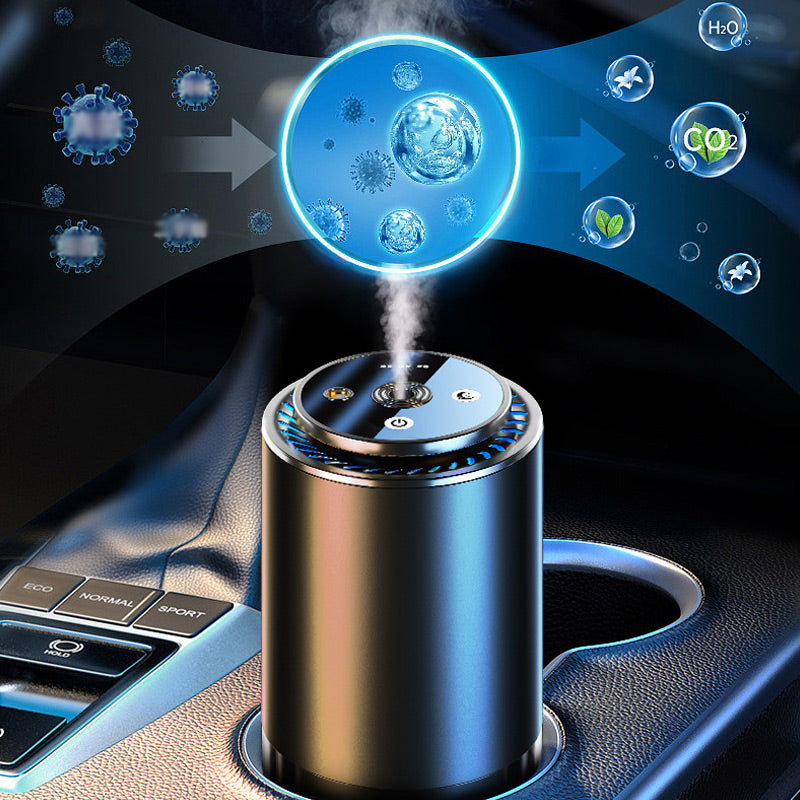 💡 50% OFF NOW !Smart Car Aroma Diffuser with Star Projector | Ultrasonic Humidifier & Ambient Light | Air Purifier & Deodorizer for Vehicle Interior
