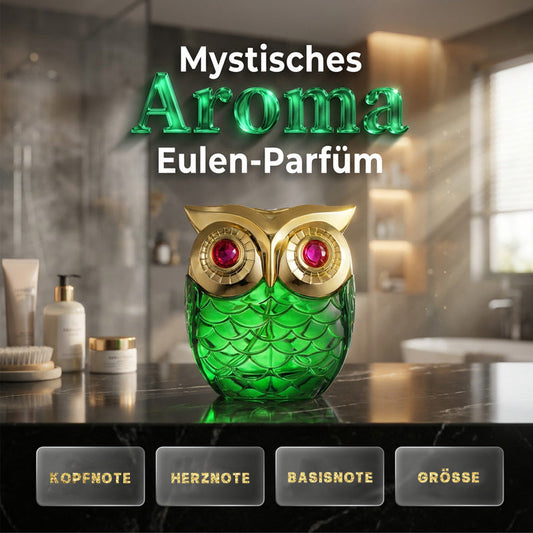 🔥🦉 50% RABATT NU! Mystisk Eau de Parfum – Mystisk Doft, Elegant Uggleflaska, Långvarig. 🌙💎
