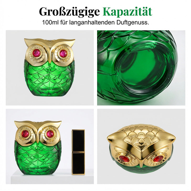 🔥🦉 50% RABATT NU! Mystisk Eau de Parfum – Mystisk Doft, Elegant Uggleflaska, Långvarig. 🌙💎