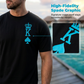3D-T-shirt och shorts i gradientmönster för herrar – en avslappnad sommaroutfit i två delar