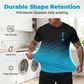 3D-T-shirt och shorts i gradientmönster för herrar – en avslappnad sommaroutfit i två delar