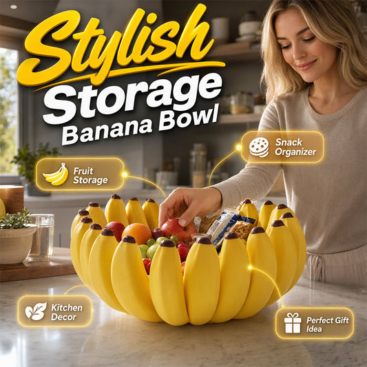 🔥50 % RABATT🍌 Förvaringsskål i bananform | Skulptural dekorativ förvaring · Mångsidig – passar på bänkskivor, bord och hyllor