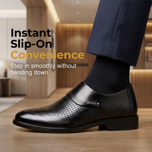 🎁Nyhet 50% REA💥Andningsbara Slip-On Klädskor👞