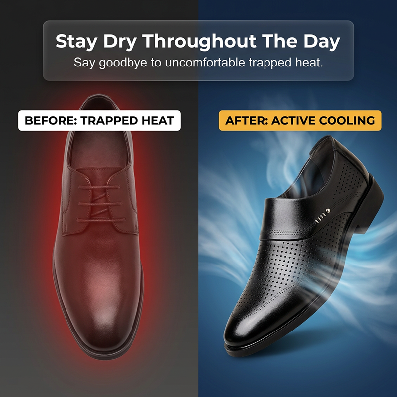 🎁Nyhet 50% REA💥Andningsbara Slip-On Klädskor👞